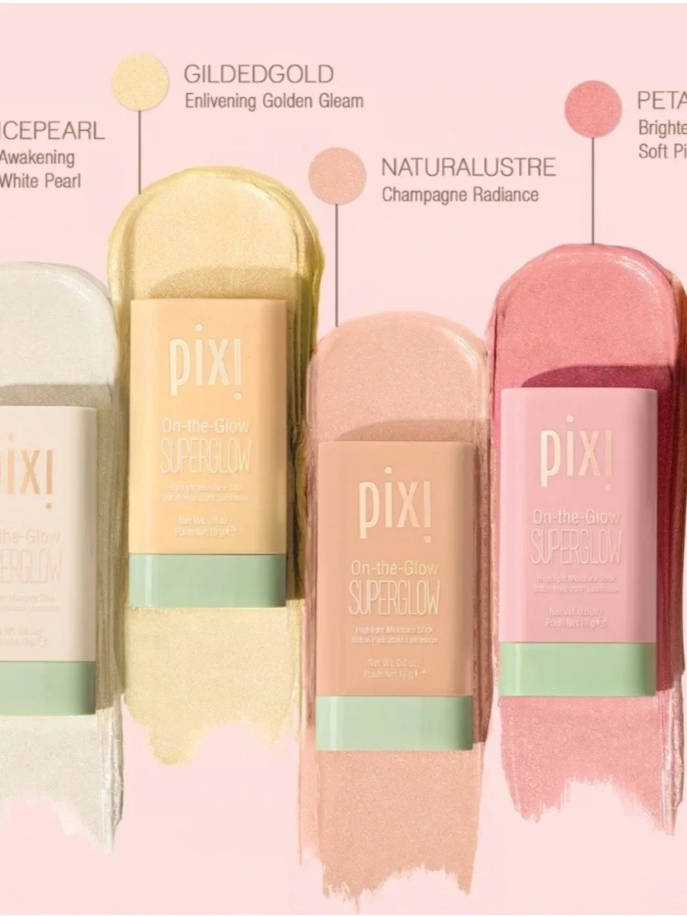 NEW Pixi On-the-Glow SuperGlow Highlight Moisture Stick IcePearl